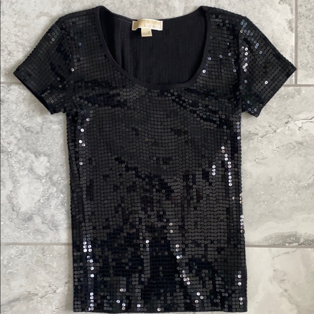 MICHAEL Michael Kors Sequin Top